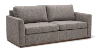 3-seater convertible sofa beige mottled fabrics
