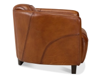 Fauteuil club cuir marron clair