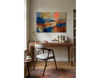 Bureau design en noyer teinte naturelle L150 cm
