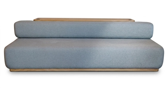 Canapé design tissu gris clair
