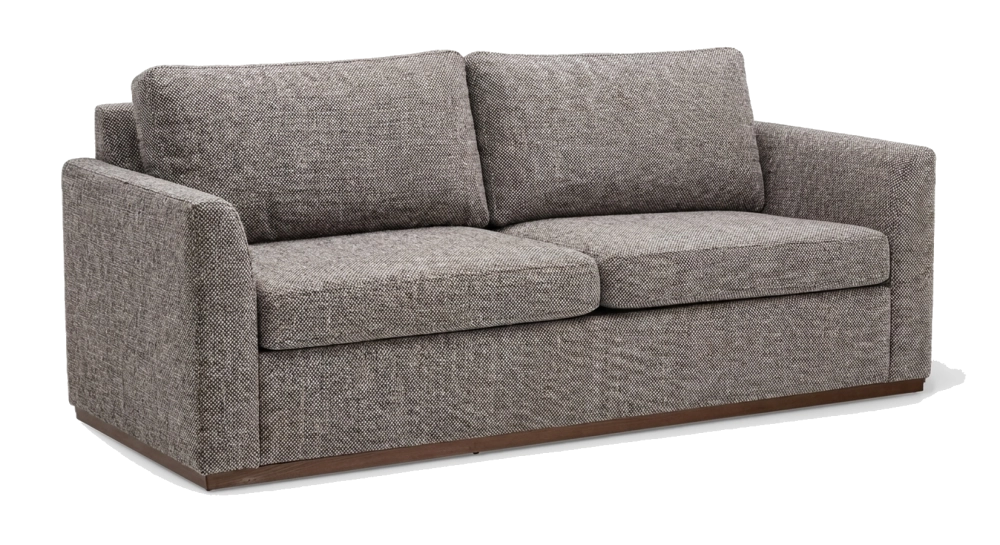 3-seater convertible sofa beige mottled fabrics