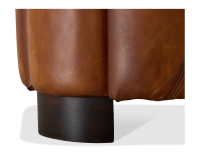 Fauteuil club cuir marron clair