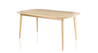 8 person oak dining table natural tint 210x100 cm